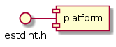 interface estdint.h
component platform

platform -left- estdint.h